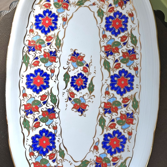 Turkish Gural Floral Porcelain Platter 14
